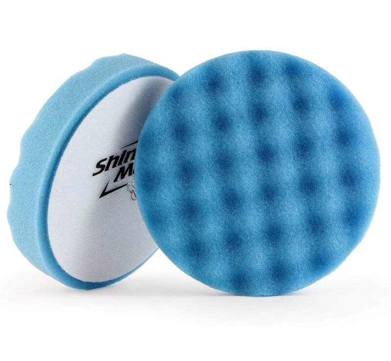 ShineMate - Waffle Blue Polishing Pad 6"