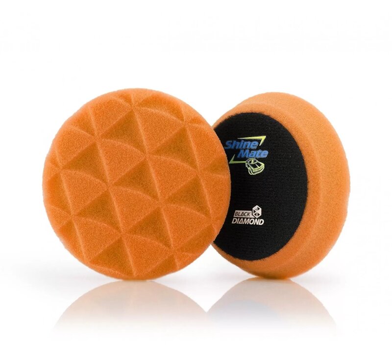 ShineMate - Black Diamond Orange Light Cutting Pad 4"