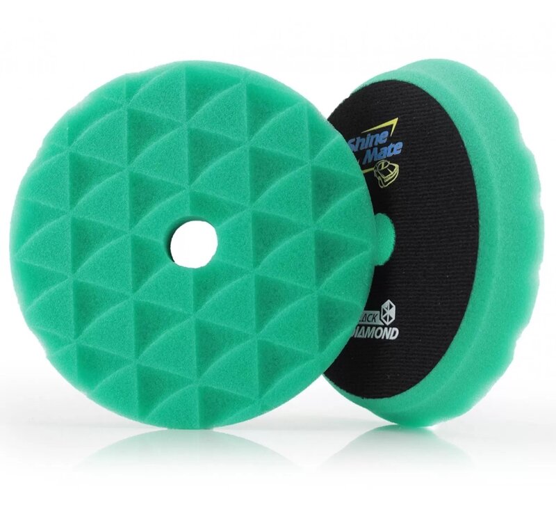 ShineMate - Black Diamond Green Heavy Cutting Pad 6"