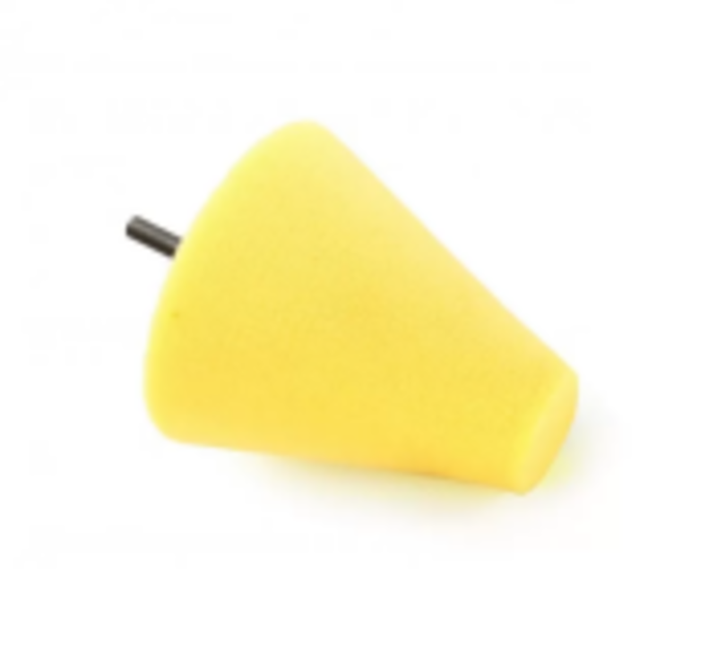 ShineMate Foam Polishing Cone - Yellow Heavy Cutting