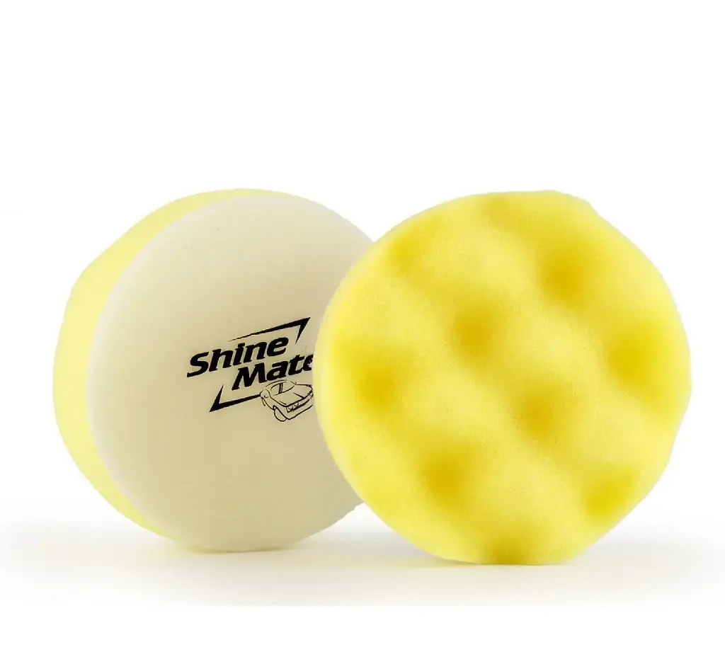 ShineMate - Waffle Yellow Cutting Pad 3"