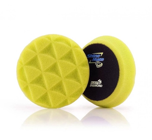 [SM-34114-1] ShineMate - Black Diamond Yellow Cutting Pad 4"