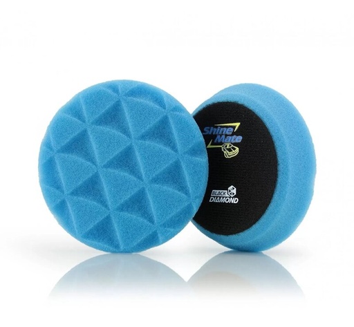 [SM-34114-6] ShineMate - Black Diamond Blue Polishing Pad 4"