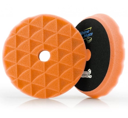 [SM-34116-4] ShineMate - Black Diamond Orange Light Cutting Pad 6"