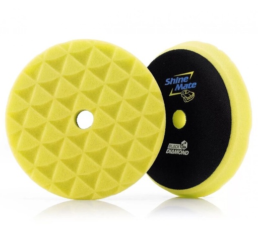 [SM-34117-1] ShineMate - Black Diamond Yellow Cutting Pad 7"