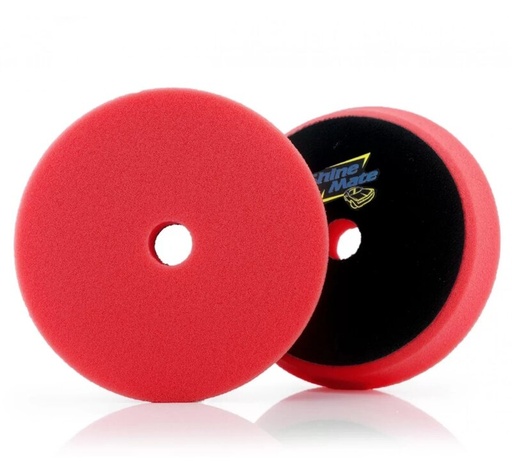 [SM-34126-7] ShineMate - Flat Foam Pad Red Finishing Pad 6"