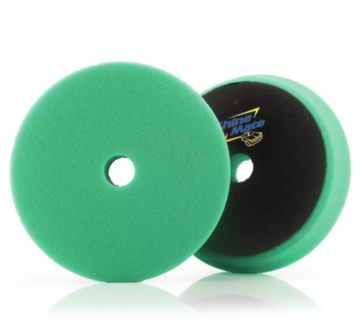 [SM-34126-9] ShineMate - Flat Foam Pad Green Heavy Cutting Pad 6"