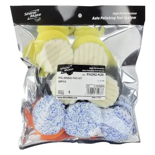 [SM-PAD62-K20] ShineMate Pad Kit For 62mm Backing Plate