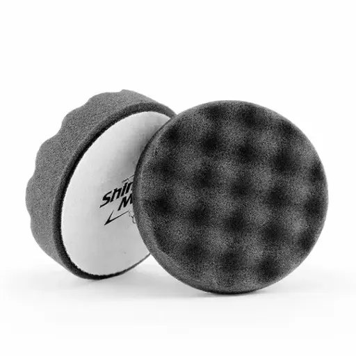[SM-34073-3] ShineMate - Waffle Grey Finishing Pad 3"